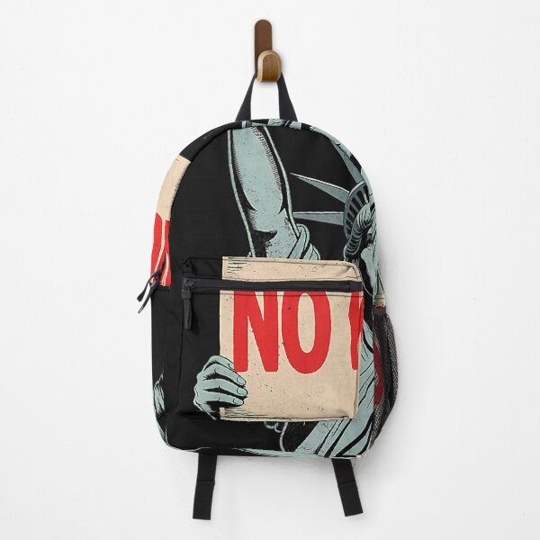Item preview, Vintage Style Statue with 'No Kings' Protest Banner designed and sold by diepvien84usa.