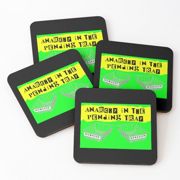 Item preview, Anarchy In The Pending Tray Office Punk designed and sold by Logo-A-GoGo.