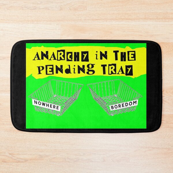 Item preview, Anarchy In The Pending Tray Office Punk designed and sold by Logo-A-GoGo.