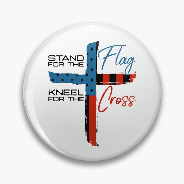 Item preview, Stand For The Flag I Kneel For The Cross designed and sold by iMojira.