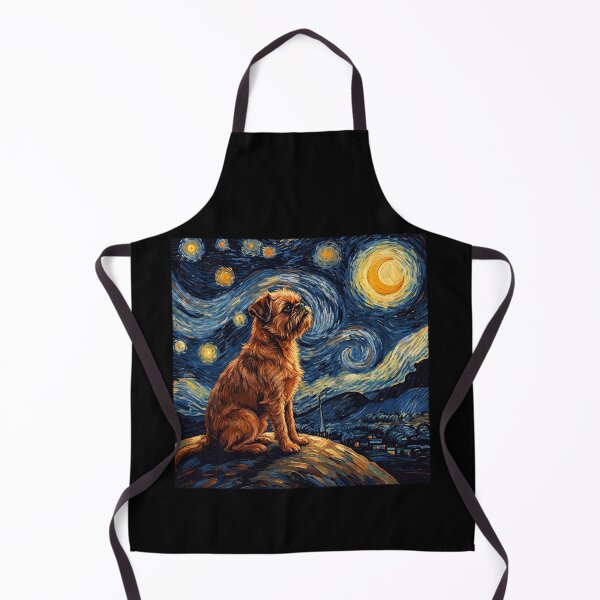 Item preview, Brussels Griffon Starry Night Van Gogh Art Dog Lover designed and sold by TerryConnells.