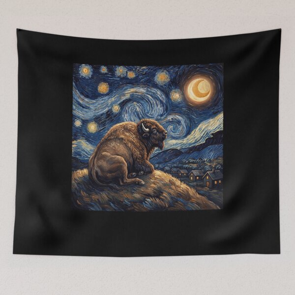 Item preview, Buffalo Starry Night Van Gogh Art Lover designed and sold by TerryConnells.