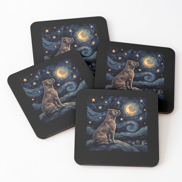 Item preview, Cane Corso Starry Night Van Gogh Art Dog Lover designed and sold by TerryConnells.