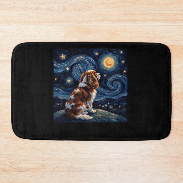 Item preview, Cavalier King Charles Spaniel Starry Night Van Gogh Art Dog Lover designed and sold by TerryConnells.