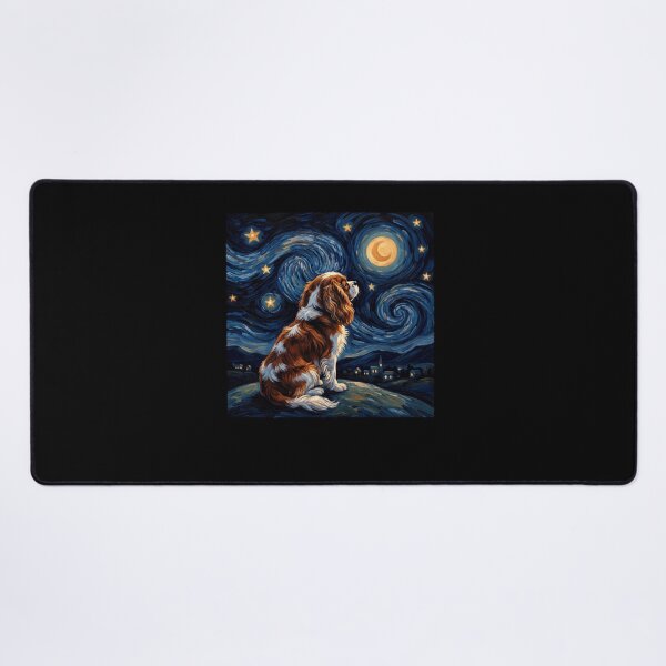 Item preview, Cavalier King Charles Spaniel Starry Night Van Gogh Art Dog Lover designed and sold by TerryConnells.