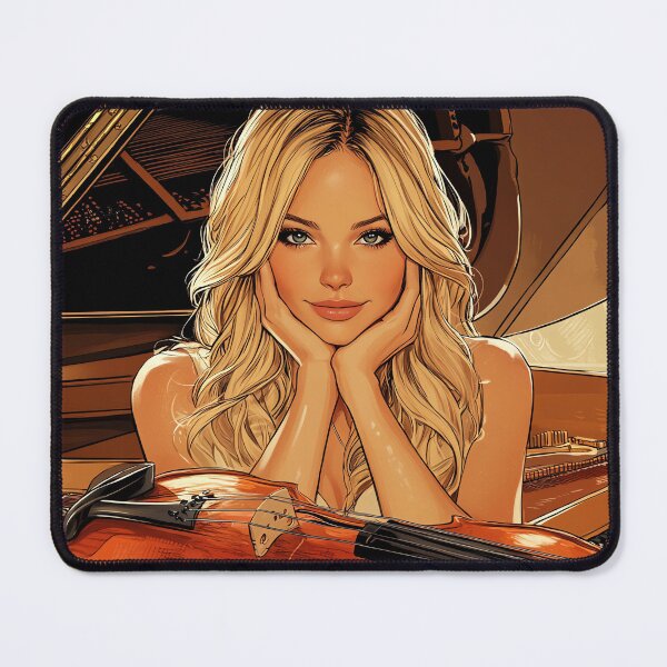 Item preview, Melody of the Soul: Violinist at the Grand Piano designed and sold by Banal25.