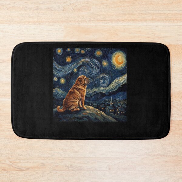 Item preview, Chinese Shar Pei Starry Night Van Gogh Art Dog Lover designed and sold by TerryConnells.