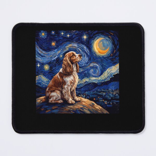 Item preview, Cocker Spaniel Starry Night Van Gogh Art Dog Lover designed and sold by TerryConnells.