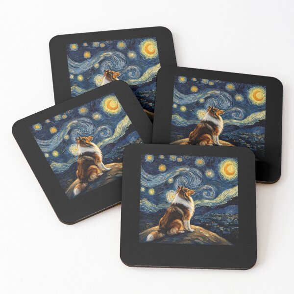 Item preview, Collie Starry Night Van Gogh Art Dog Lover designed and sold by TerryConnells.