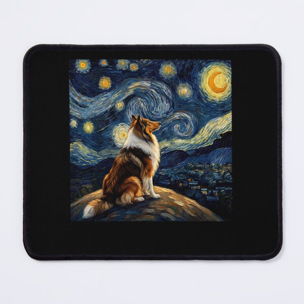 Item preview, Collie Starry Night Van Gogh Art Dog Lover designed and sold by TerryConnells.