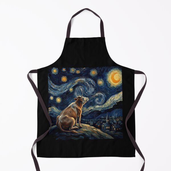 Item preview, Cow Starry Night Van Gogh Art Lover designed and sold by TerryConnells.