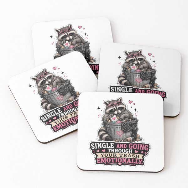 Item preview, Funny Raccoon Sticker Single Girl Messy Era Gift designed and sold by Gentlestate.