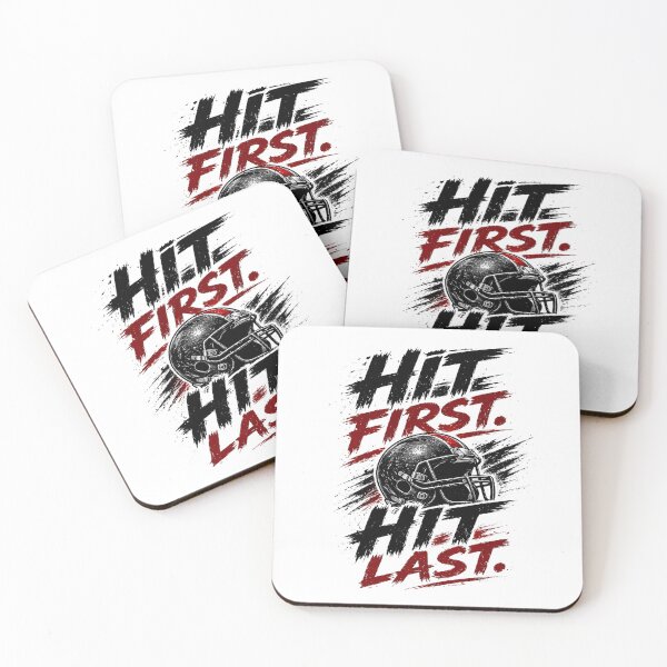 Item preview, Hit First Hit Last – Football Player Design designed and sold by the-dovlat.
