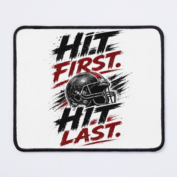 Item preview, Hit First Hit Last – Football Player Design designed and sold by the-dovlat.