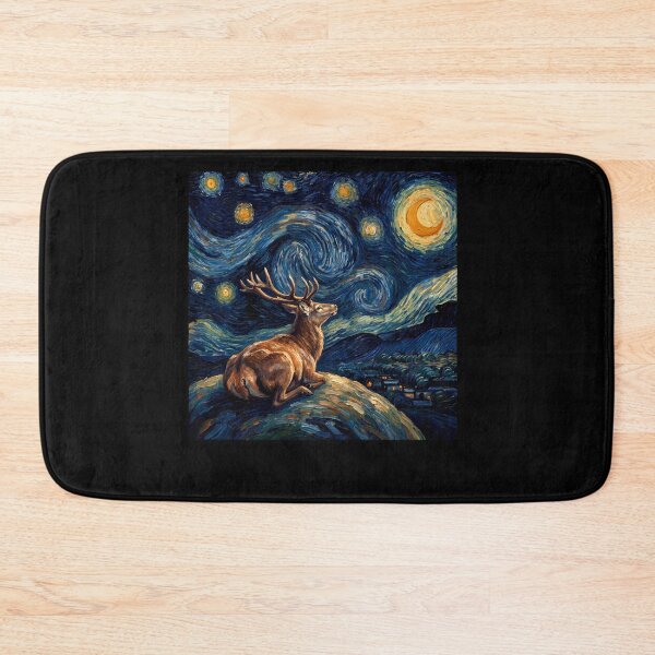 Item preview, Deer Starry Night Van Gogh Art Lover designed and sold by TerryConnells.