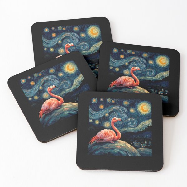 Item preview, Flamingo Starry Night Van Gogh Art Lover designed and sold by TerryConnells.