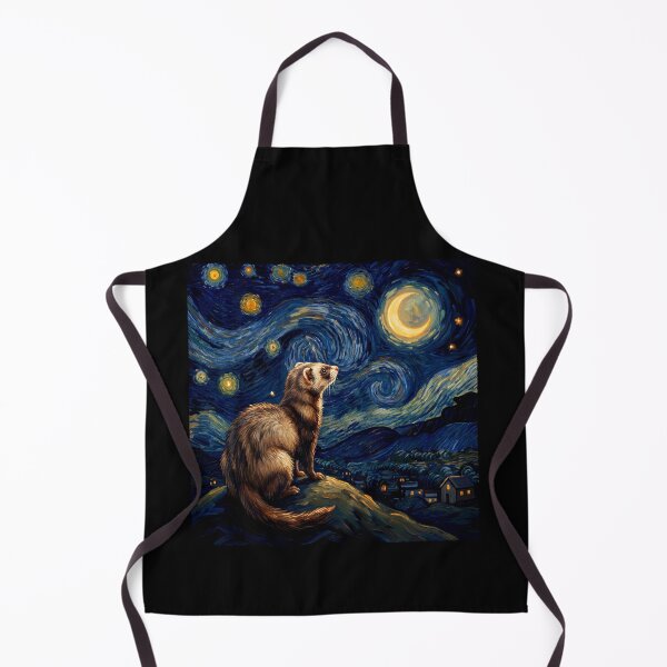 Item preview, Ferret Starry Night Van Gogh Art Lover designed and sold by TerryConnells.