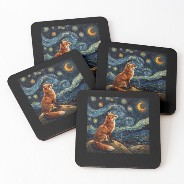 Item preview, Fox Starry Night Van Gogh Art Lover designed and sold by TerryConnells.