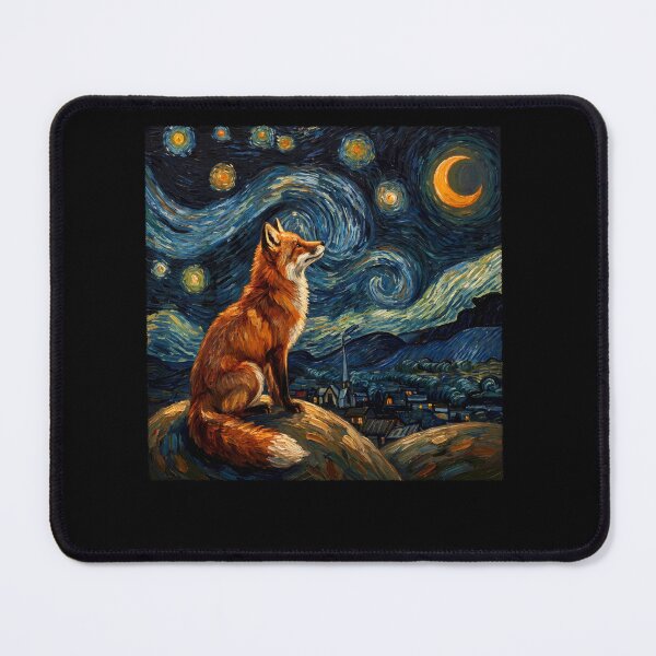 Item preview, Fox Starry Night Van Gogh Art Lover designed and sold by TerryConnells.