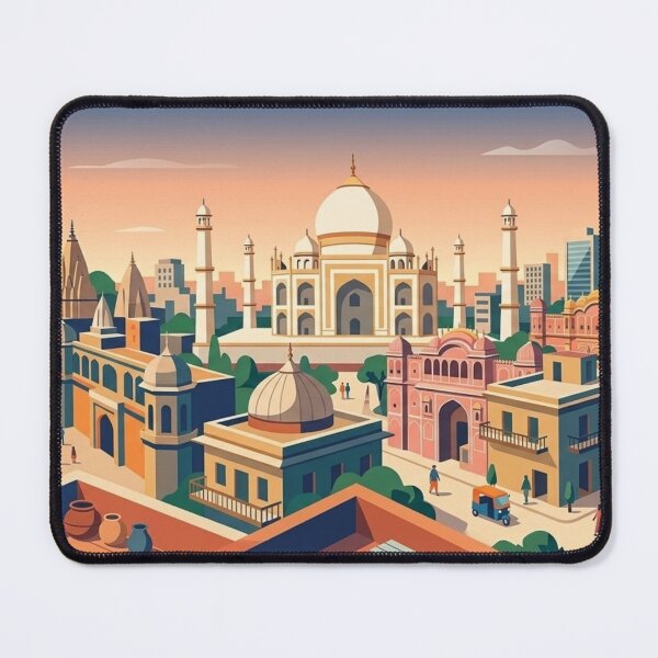 Item preview, Vibrant India: Panoramic Landmark Fusion designed and sold by HendAhabib.