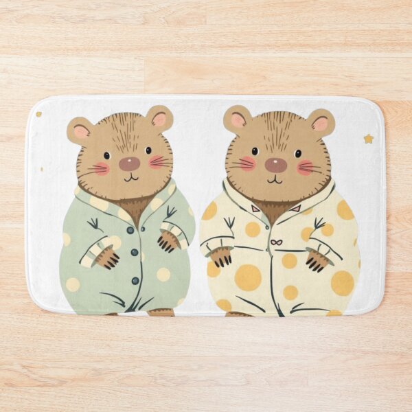Item preview, Cute Wombats in Pyjamas with Stars designed and sold by pUNKnown.