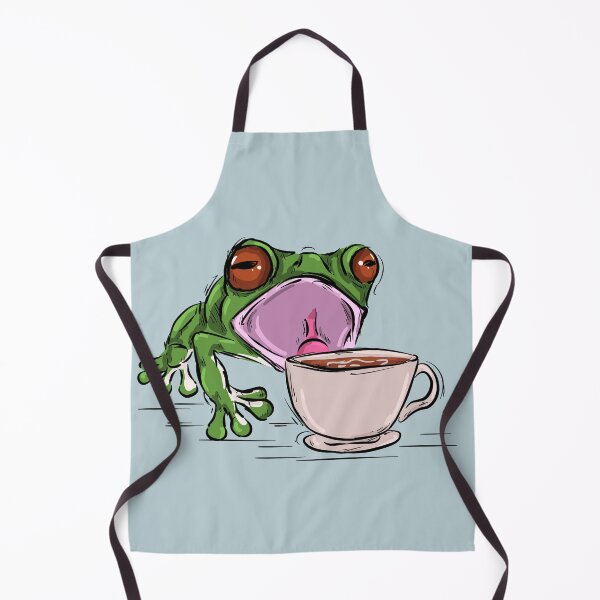 Item preview, Frog Enjoying a Cup of Coffee designed and sold by Antiope33.