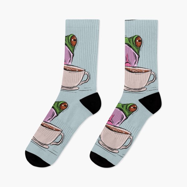 Item preview, Frog Enjoying a Cup of Coffee designed and sold by Antiope33.