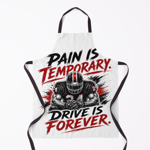 Item preview, Pain Is Temporary Drive Is Forever – Football Motivation Design designed and sold by the-dovlat.