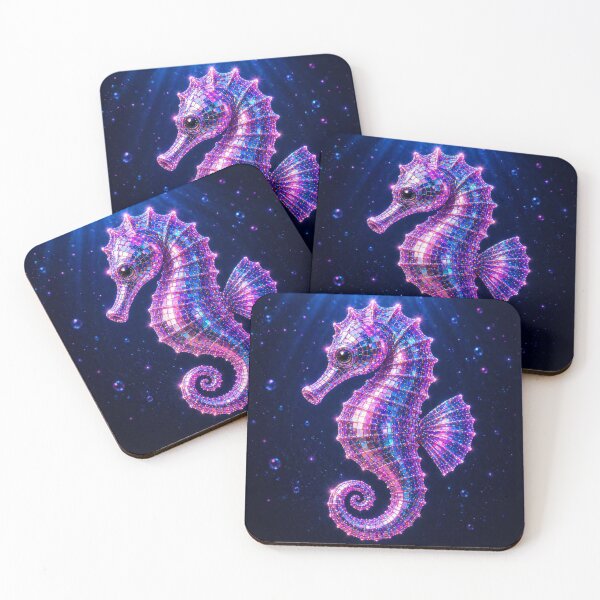 Item preview, Aesthetic neon disco seahorse  designed and sold by Heaven1111.