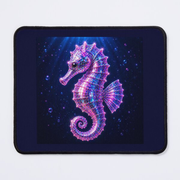 Item preview, Aesthetic neon disco seahorse  designed and sold by Heaven1111.