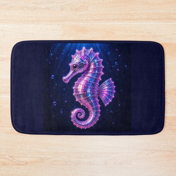 Item preview, Aesthetic neon disco seahorse  designed and sold by Heaven1111.