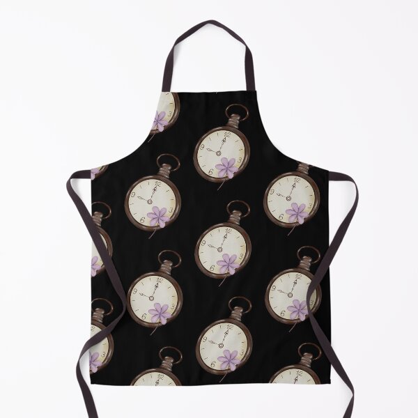 Item preview, Vintage Pocket Watch with Purple Flower Illustration designed and sold by ArtTinulyaOk.