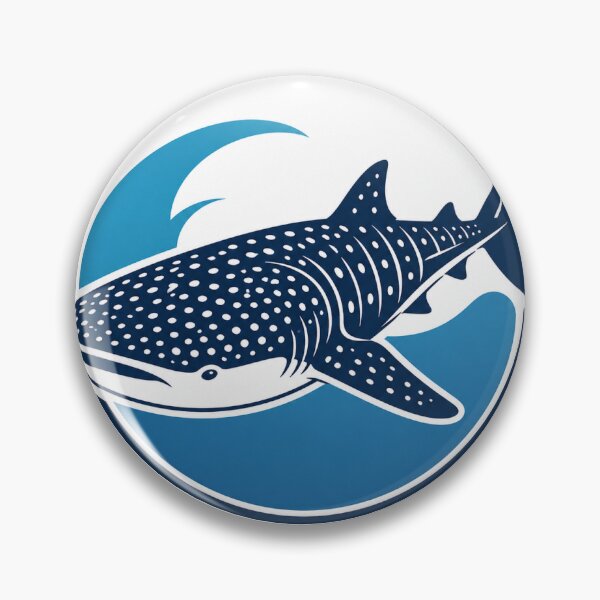 Item preview, Minimalist Whale Shark Logo – Tropical Ocean Design designed and sold by la-vie-aux-philippines.