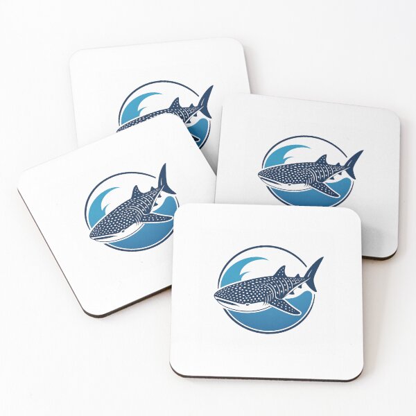 Item preview, Minimalist Whale Shark Logo – Tropical Ocean Design designed and sold by la-vie-aux-philippines.