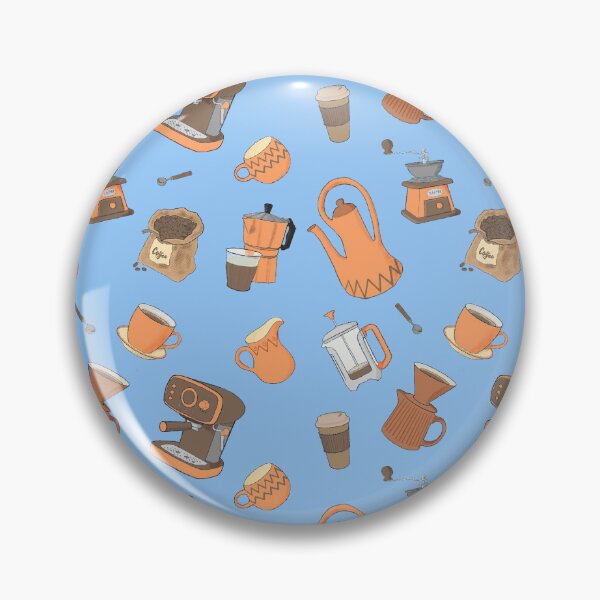 Item preview, Let’s make coffee with blue background  designed and sold by SMartin.