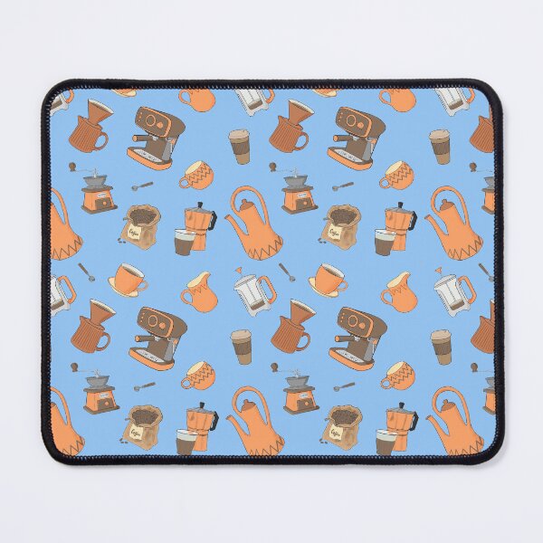 Item preview, Let’s make coffee with blue background designed and sold by SMartin.