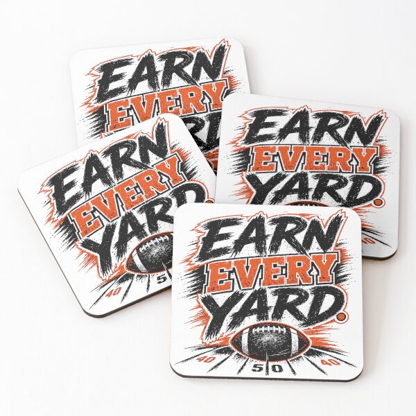 Item preview, Earn Every Yard Football – Football Training Design designed and sold by the-dovlat.