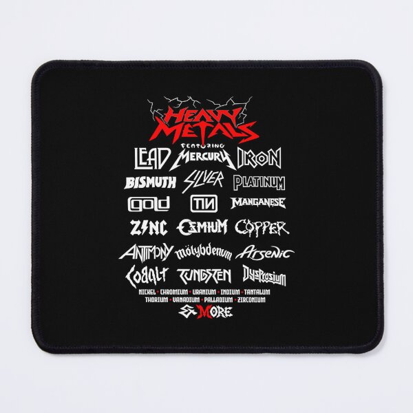 Item preview,  Back Print - Heavy Metals Parody - Red  White Edition designed and sold by Tihal.