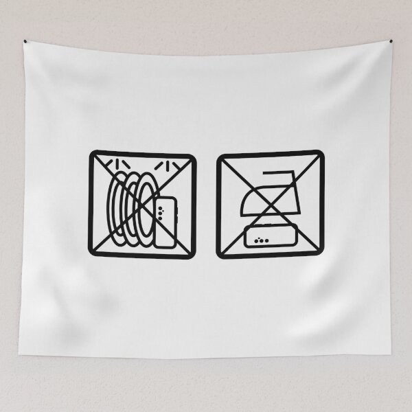 Item preview, Do not dishwash or iron smartphone signs designed and sold by TotalKejas.