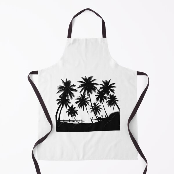 Item preview, Tropical Paradise Palm Trees Silhouette Beach Sunset Palm Tree Scene designed and sold by Ram910.