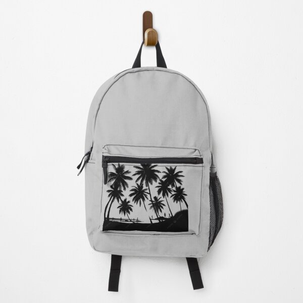 Item preview, Tropical Paradise Palm Trees Silhouette Beach Sunset Palm Tree Scene designed and sold by Ram910.