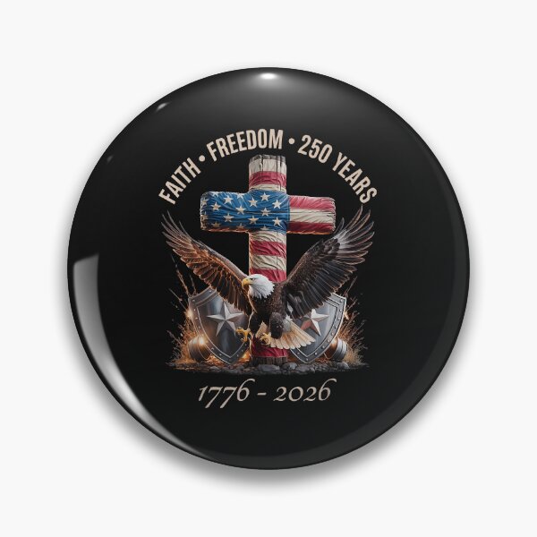 Item preview, Patriotic Eagle Flag Cross - Faith Freedom 250 Years designed and sold by diepvien84usa.