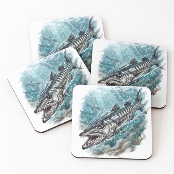 Item preview, Great Barracuda Sphyraena Barracuda Marine Biology designed and sold by RubisLeaf.