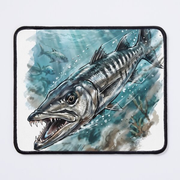 Item preview, Great Barracuda Sphyraena Barracuda Marine Biology designed and sold by RubisLeaf.