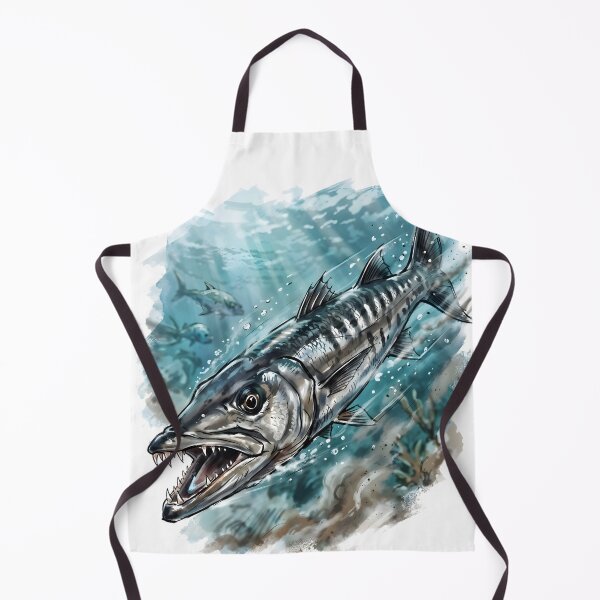Item preview, Great Barracuda Sphyraena Barracuda Marine Biology designed and sold by RubisLeaf.