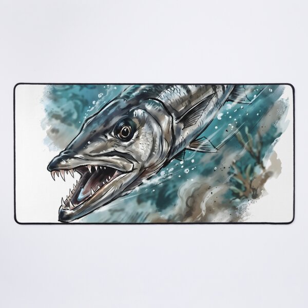 Item preview, Great Barracuda Sphyraena Barracuda Marine Biology designed and sold by RubisLeaf.