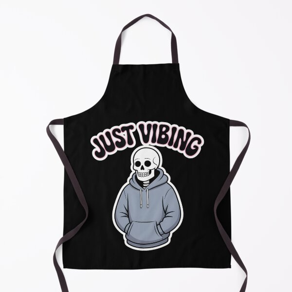 Item preview, Just Vibing Skeleton in Hoodie – Chill Spooky Aesthetic Minimal Design designed and sold by Raw Tigers.