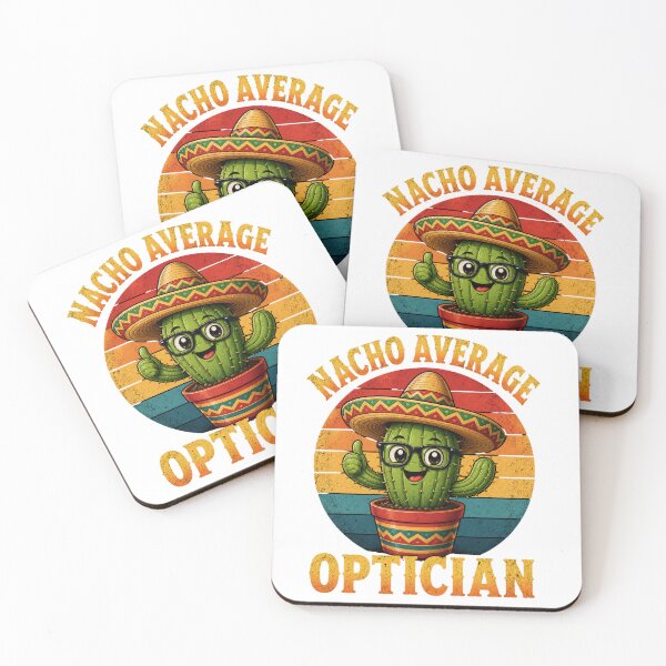 Item preview, Nacho Average Optician Funny Cinco De Mayo Cactus Pun Retro Eye Doctor Humor designed and sold by Maravillio.
