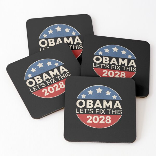Item preview, Obama 2028 3rd Term Let's Fix This Retro Button Obama designed and sold by dal-koz-ar.