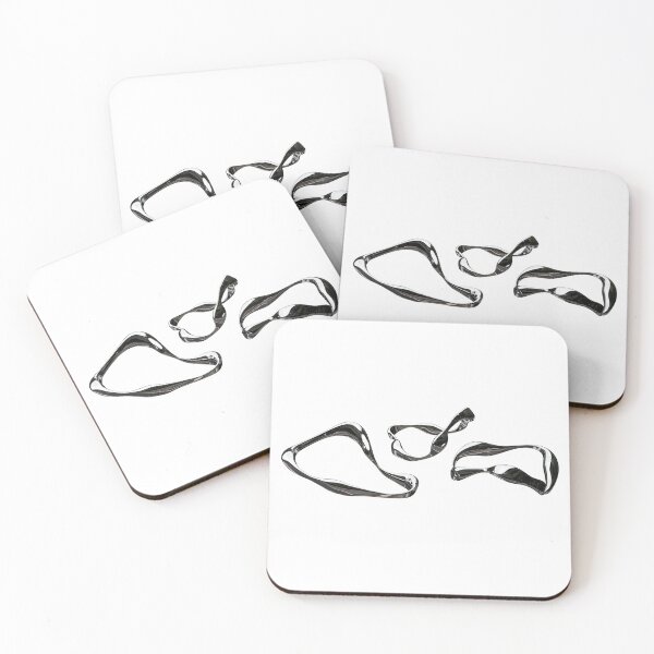 Item preview, Abstract Chrome Liquid Metal Shapes designed and sold by ValeryFlame.